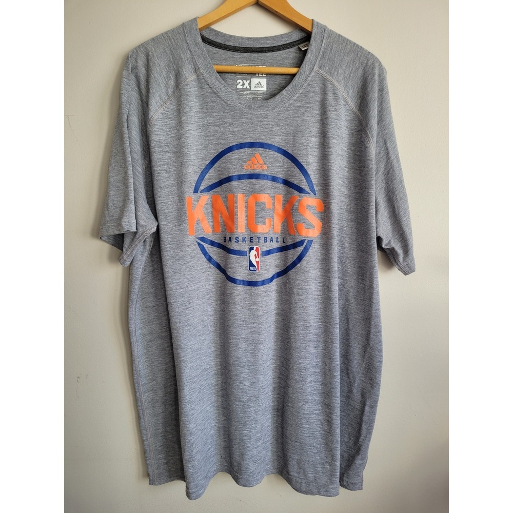 New York Knicks‎ T Shirt Mens Size 2xl Ultimate Tee Gray Adidas VTG Classic